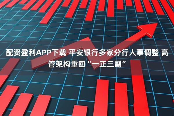 配资盈利APP下载 平安银行多家分行人事调整 高管架构重回“一正三副”